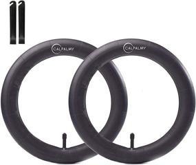 img 4 attached to 🚲 CalPalmy 12-inch Kids Bike Replacement Inner Tubes (2 Pack) - 32mm Schrader Valve, Compatible with Schwinn Roadster Tricycle and Steerable Kids Bike