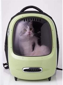 img 2 attached to 🐾 Insteachew Breezy Transparent Waterproof Pet Carrier Backpack for Cats and Small Dogs - Ideal for Hiking and Outdoor Travel