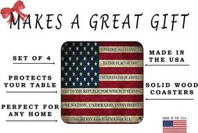 img 2 attached to Patriotic Coaster United Allegiance Kitchen