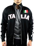 hardcore italians italia track jacket men's clothing logo