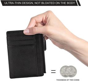 img 3 attached to Teskyer Minimalist Blocking Leather Wallets Women's Handbags & Wallets