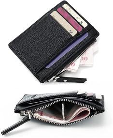 img 1 attached to Teskyer Minimalist Blocking Leather Wallets Women's Handbags & Wallets