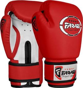 img 2 attached to Farabi Boxing Gloves Kickboxing Sparring Sports & Fitness and Other Sports