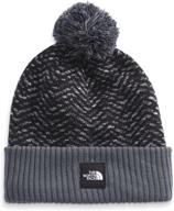 🧣 шапка с узором «chevron beanie mauveglow» от «north face»: аксессуары для девочек на холодную погоду. логотип