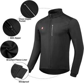 img 3 attached to Przewalski Thermal Cycling Softshell Windbreaker Sports & Fitness and Cycling