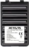 🔋 retevis bl168 two way radio battery for yaesu ft-60r vx-170 vertex vx-150 vx-160 ft-60 ft-60e ft-60r ft-250e ft-250r ft-270e | 7.2v 1800mah ni-mh rechargeable battery - 1 pack logo