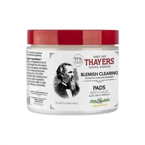 img 3 attached to THAYERS Alcohol-Free Witch Hazel Blemish 🌿 Clearing Pads: 60-Pad Pack for Effective Skincare