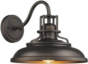 img 4 attached to 🏡 FEMILA Gooseneck Barn Light Vintage Farmhouse Wall Lamp, Oil Rubbed Bronze Finish, Indoor Outdoor Wall Sconces, 4FY15-1W ORB