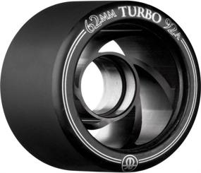 img 1 attached to 🏎️ Enhance Your Speed and Performance with RollerBones Turbo 92A Speed/Derby Wheels - Set of 8 with Aluminum Hub