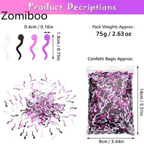 img 3 attached to 🎉 Zomiboo 75 g Bachelorette Party Confetti - Colorful Table Scatter for Bridal Shower and Bachelorette Party Decoration Supplies