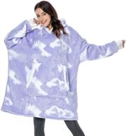 fantaslook blanket flannel wearable oversized logo