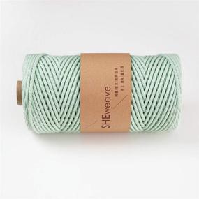 img 3 attached to Light Cyan 3mm x 100m Macrame Natural knitting cord