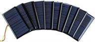 🌞 sunyima pack of 10 mini polycrystalline solar panels cells - 5v 60ma, ideal for diy solar cell projects and toys - 68mmx37mm/2.67"x1.45 logo