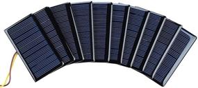 img 4 attached to 🌞 SUNYIMA Pack of 10 Mini Polycrystalline Solar Panels Cells - 5V 60mA, Ideal for DIY Solar Cell Projects and Toys - 68mmx37mm/2.67"x1.45