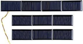 img 2 attached to 🌞 SUNYIMA Pack of 10 Mini Polycrystalline Solar Panels Cells - 5V 60mA, Ideal for DIY Solar Cell Projects and Toys - 68mmx37mm/2.67"x1.45