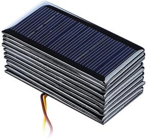 img 1 attached to 🌞 SUNYIMA Pack of 10 Mini Polycrystalline Solar Panels Cells - 5V 60mA, Ideal for DIY Solar Cell Projects and Toys - 68mmx37mm/2.67"x1.45