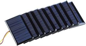 img 3 attached to 🌞 SUNYIMA Pack of 10 Mini Polycrystalline Solar Panels Cells - 5V 60mA, Ideal for DIY Solar Cell Projects and Toys - 68mmx37mm/2.67"x1.45