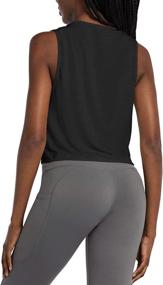 img 3 attached to Quick Dry Gym Yoga Shirts - BALEAF Women's Crop Tank Tops for Workout, Cute and Cropped Muscle Tops