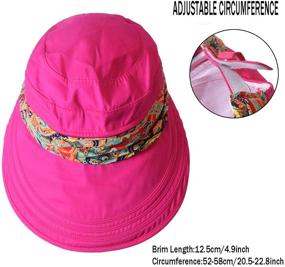 img 2 attached to 👒 Stay Stylish & Protected with WITERY Floppy Summer UPF50+ Foldable Sun Beach Hats for Women