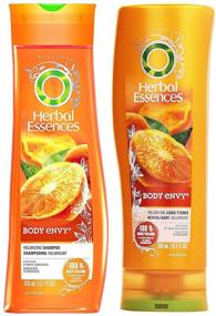 img 4 attached to 🌺 10.1 жидких унций Шампунь и кондиционер Herbal Essences Body Envy для увеличения объема