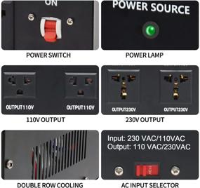 img 1 attached to ⚡️ Yinleader 3000W Преобразователь напряжения Step Up/Down - AC 110V/120V/220V/240V, Высокая надежность с американскими стандартами, Универсальные розетки, Защита от перегрузки.