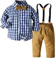 moyikiss studio toddler gentleman suspenders boys' clothing : clothing sets logo