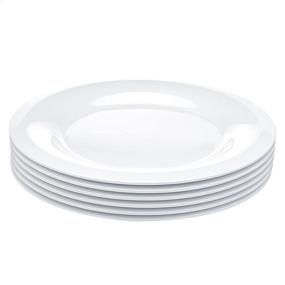 img 3 attached to AmazonCommercial White Melamine Narrow Plate: Top-Quality Food Service Equipment & Supplies