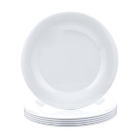 img 4 attached to AmazonCommercial White Melamine Narrow Plate: Top-Quality Food Service Equipment & Supplies