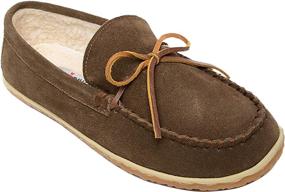 img 4 attached to 👞 Premium Comfort: Minnetonka Suede Leather Moccasins Charcoal Men's Shoes - Superior Style and Comfort for Men