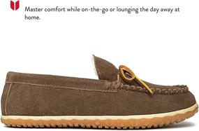 img 3 attached to 👞 Premium Comfort: Minnetonka Suede Leather Moccasins Charcoal Men's Shoes - Superior Style and Comfort for Men