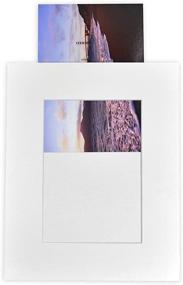 img 4 attached to Golden State Art, Pack of 25 White Slip-in Pre-Adhesive Photo Mat Picture with Backing Board pre-Assembled, Includes 25 Clear Bags - 8x10 for 5x7 Photos