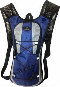 img 4 attached to Sapo de Sport - Hydration Backpack with 2L Water Bladder for Hiking, Running, and Cycling, Suitable for Kids, Men, and Women