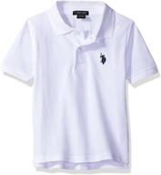 👕 top-quality boys' classic polo shirt from u.s. polo assn.: a perfect mix of style and comfort logo