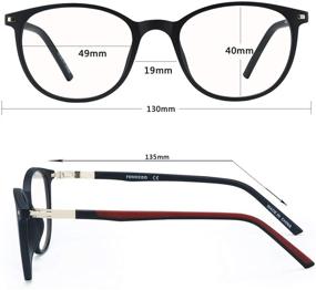 img 2 attached to 👓 Fonhcoo Blue Light Blocking Glasses: Lightweight Eyeglasses to Combat Eye Fatigue and Glare for Computer Gaming