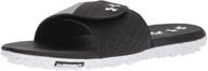 👞 enhance your style with under armour slides sandal: black men's shoes логотип