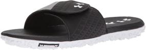 img 4 attached to 👞 Enhance Your Style with Under Armour Slides Sandal: Black Men's Shoes