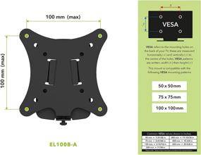 img 1 attached to Крепление EL100B для монитора размером 12 дюймов и 25 дюймов