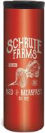 🚜 schrute farms travel mug – 17 ounce double wall vacuum insulated stainless steel: ideal beverage holder for on-the-go логотип