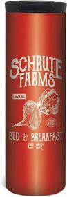 img 3 attached to 🚜 Schrute Farms Travel Mug – 17 Ounce Double Wall Vacuum Insulated Stainless Steel: Ideal Beverage Holder for On-The-Go