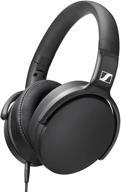 sennheiser hd 400s: premium closed back around ear headphones with smart remote and detachable cable logo
