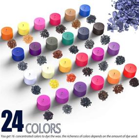 img 3 attached to Улучшите свой опыт изготовления свечей с EricX Light Candle Color Dye - 24 ярких цвета воска
