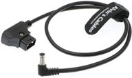 🔌 high-quality 12v power tap d-tap to 2.1 dc right angle cable for kipro lcd monitors - alvin's cables (1.5m) logo