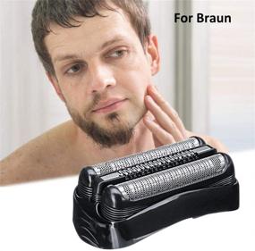 img 2 attached to High-Quality Replacement Shaver Foil & Cutter Set for Braun Series 3 32B 320S-4 330S-4 340S-4 350CC-4