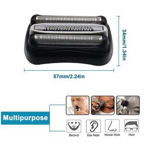 img 1 attached to High-Quality Replacement Shaver Foil & Cutter Set for Braun Series 3 32B 320S-4 330S-4 340S-4 350CC-4