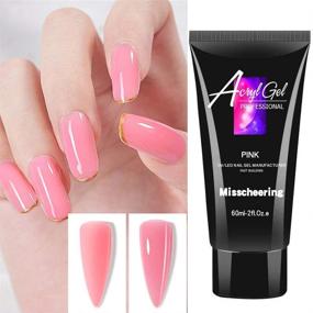 img 2 attached to 💅 Простои Nail Extension Gel - Профессиональный безболезненный строительный гель для модного нейл-дизайна в розовом оттенке.