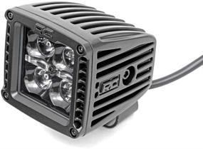 img 3 attached to Фары Rough Country 2 дюйма квадратные CREE Cube LED Black Series DRL со светом для передней дневной подсветки (пара) - Модель 70903BLKDRL