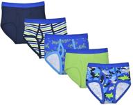 🦈 stylish shark print 5 pack briefs: comfortable and trendy underwear for men logo