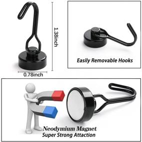 img 2 attached to 🧲 Magnetic Neodymium Refrigerator Classroom Accessory: Enhance Organization and Convenience