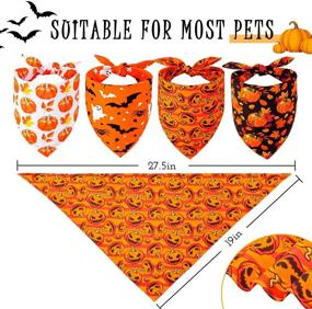 img 3 attached to Whaline Halloween Bandanas Reversible Neckerchief