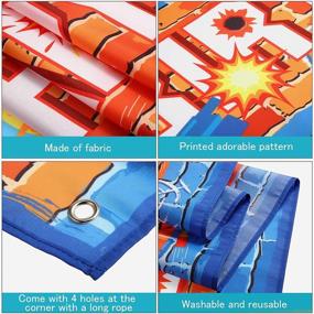 img 2 attached to 🎯 Dart War Happy Birthday Banner & Party Decorations Set | Dart Gun Themed Party Supplies for Boys | Outdoor & Home Dart War Party Sign | Fun Darts Game Favors for Children's Birthday Celebration